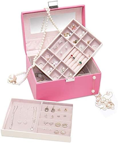 Suge Schmuckkästchen Schmuck Organizer Abschließbare Schmuckkoffer