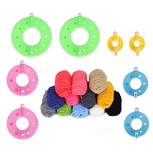 Kits para Fazer Pompom Colorido Tecelão de Bolas de Pelúcia Faça você Mesmo Fio de lã tricô Artesana