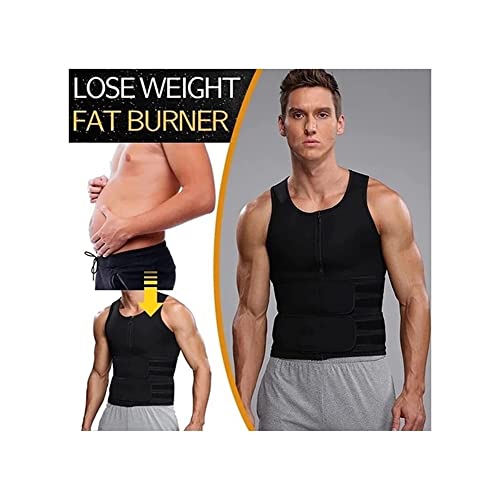 Chaleco de sauna para hombre con doble capa reductora y soporte lumbar XL 3