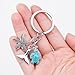 SaiDian 1 Pcs Ocean Keychain Fashion Creative Silver Key Ring Turtle Starfish Pendant Metal Keychain Gift for Beach Lover