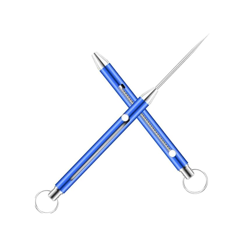 Set Stuzzicadenti In Titanio - 3 Pezzi Telescopici, Con Portachiavi, Impermeabili - Foto 7