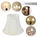 Wellmet Chandelier Shades, ONLY FOR CANDELABRA BULBS, Clip-on Fitter Lamp Shades, 3