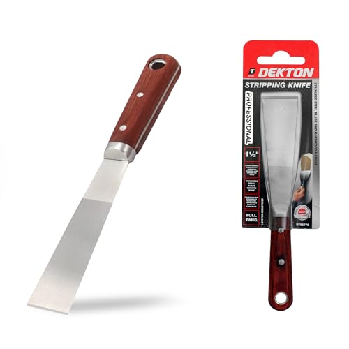 Dekton Stainless Steel Wallpaper Paint Stripping Decorators Tang Scraper 1.5