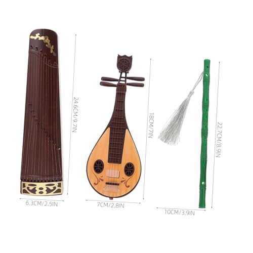 COOLHIYA Zabawki- Kostiumowe Miniaturowe Instrumenty Muzyczne Miniaturowe Instrumentów Muzycznych Instrumenty Zabawkowe Akcesoria Do Instrumentów Muzycznych Chińskie