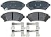 ACDelco 14D699MH Advantage Semi-Metallic Front Disc Brake Pad Set