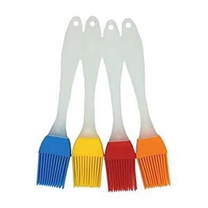 Basting Brush, Basting Brushes Grill Kitchen Silicone Pastry Cooking Brushs & BBQ Basting Brush, Varying Bright Color – Best Kitchen Gadget (Oil Brush 4 Pack)