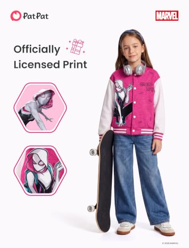 Image of Disney Girl & Boy Varsity Bomber Jacket Fall Sweatshirt Toddler to Big Kid