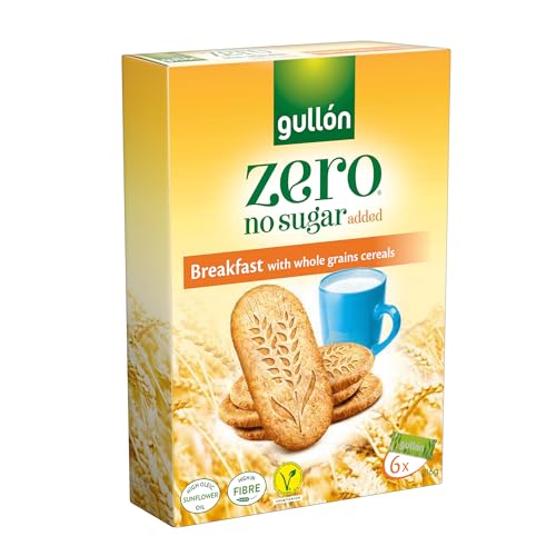 Gullon ZERO No Added Sugar WHOLE GRAINS BREAKFAST Biscuits 216G
