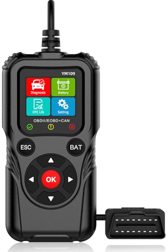 FlyroadUp OBD2 Scanner with Battery Tester, Car Code Reader for