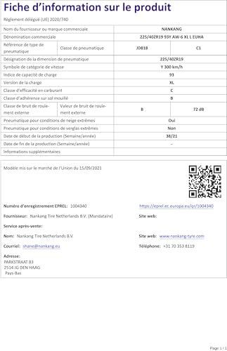 Nankang 225/40 ZR19 93Y AW-6 Xl All Seasons - 3