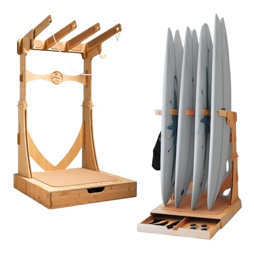 LISS Spirit Rack, Vertical Surfboard Rack Stand Holder for 3 & 4 Boards, Indoor Surf Rack Storage...