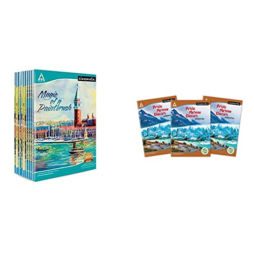Image of Classmate Long Notebook - 140 Pages, Single Line, 297mm x 210mm (Pack of 12) Long Book - Unruled, 140 Pages, 297 mm x 210 mm - Pack Of 3