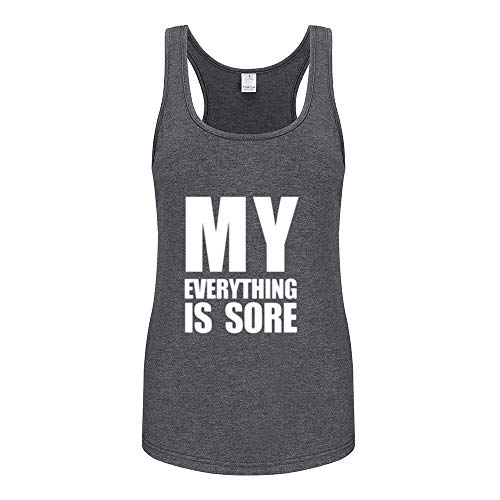 WINGZOO Womens Workout Tank Tops-Novelty Funny Saying Humor Fitness Gym Racerback Sleeveless Shirts