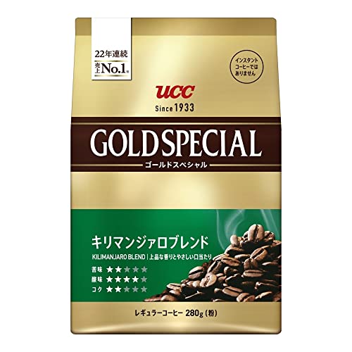 UCC ゴールドスペシャル キリマンジァロブレンド 280g レギュラーコーヒー(粉)×3個