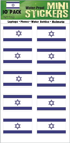 Pegatinas de Israel para llevar en el móvil calcomanías de bandera para el día a día