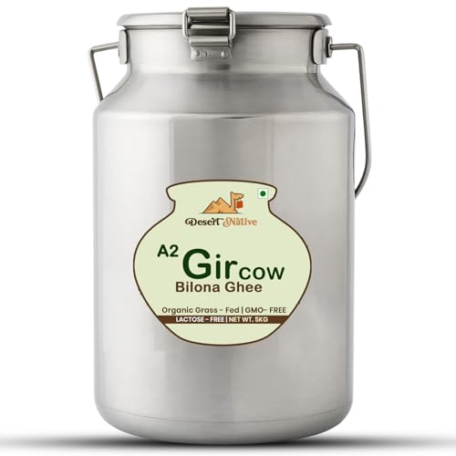 Image of Desert Native A2 Gir Cow Vedic Bilona Cultured Ghee | Pure & Traditional, Steel Can