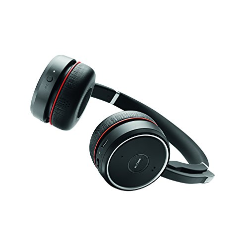 Jabra Evolve 75 Ms Wireless Headset, Stereo – Includes Link 370 Usb Adapter And Charging Stand – Bluetooth Headset With World-Class Speakers, Active Noise-Cancelling Microphone, All Day Battery #TOP3