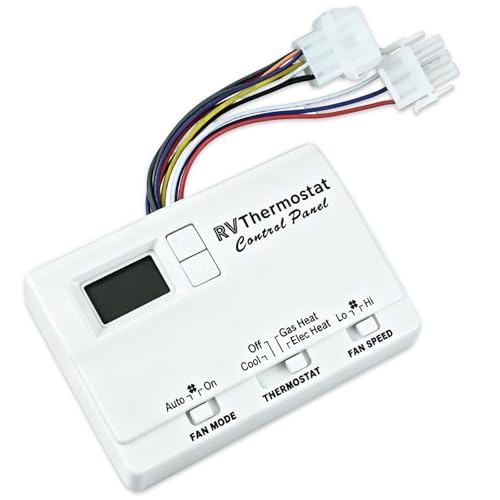 6536A3351 Upgraded Two-Stage Digital Thermostat Compatible with Coleman-Mach Replacement for 8330-3862 6536A3351 6759B3451 for Heat Pump & Gas Furnace Wall-Mounted with Large Display White