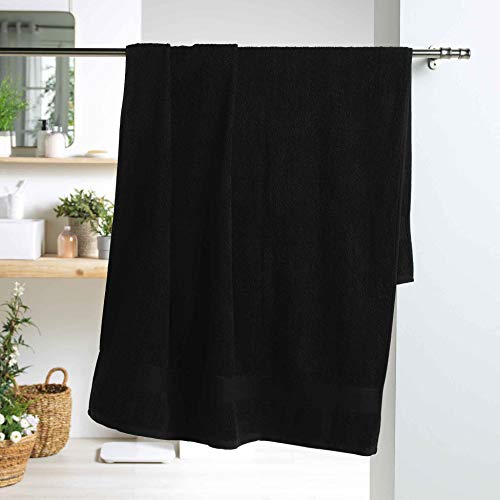 Toallas Baño Grandes Negras Marca DOUCEUR D'INTERIEUR