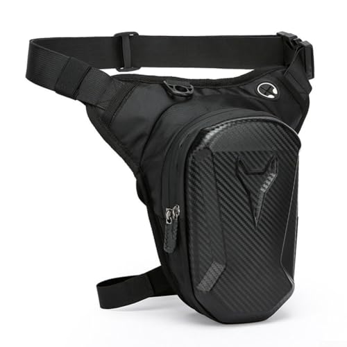 Bolsa de pierna para motocicleta en poliéster EVA con doble compartimento ajustable 3