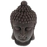 PRETYZOOM Dekorative Buddha Statue aus Kunstharz Antike Bronzeoptik Südostasiatische Wohnzimmer Deko für Restaurant und Indoor Garten