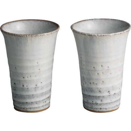 萩焼　フリーカップ 二色フリーカップペア（化粧箱）｜萩焼窯元 萩陶苑 椿秀窯