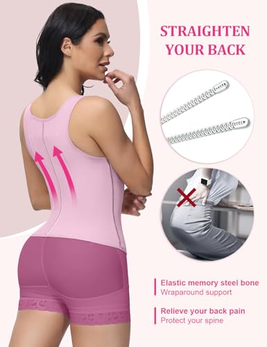 Image of SHAPSHE Waist Trainer for Women, Tummy Control Sports Girdle, Workout Body Shaper with Adjustable Shoulder Strap
