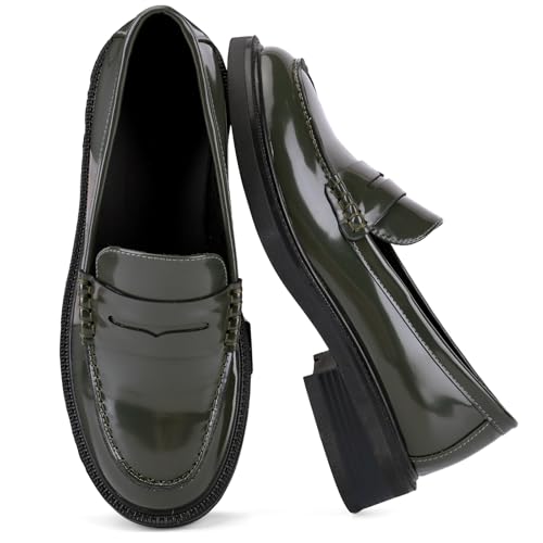 Image of Loafers for Women, Classic Penny Slip On Flat Dress Shoes