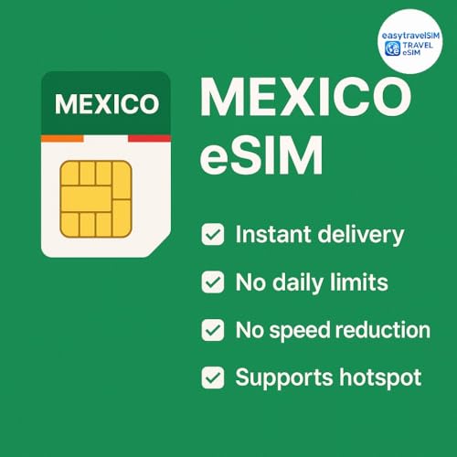eSIM Mexique 10Go routeur hotspot données mobiles 30 jours forfait internet