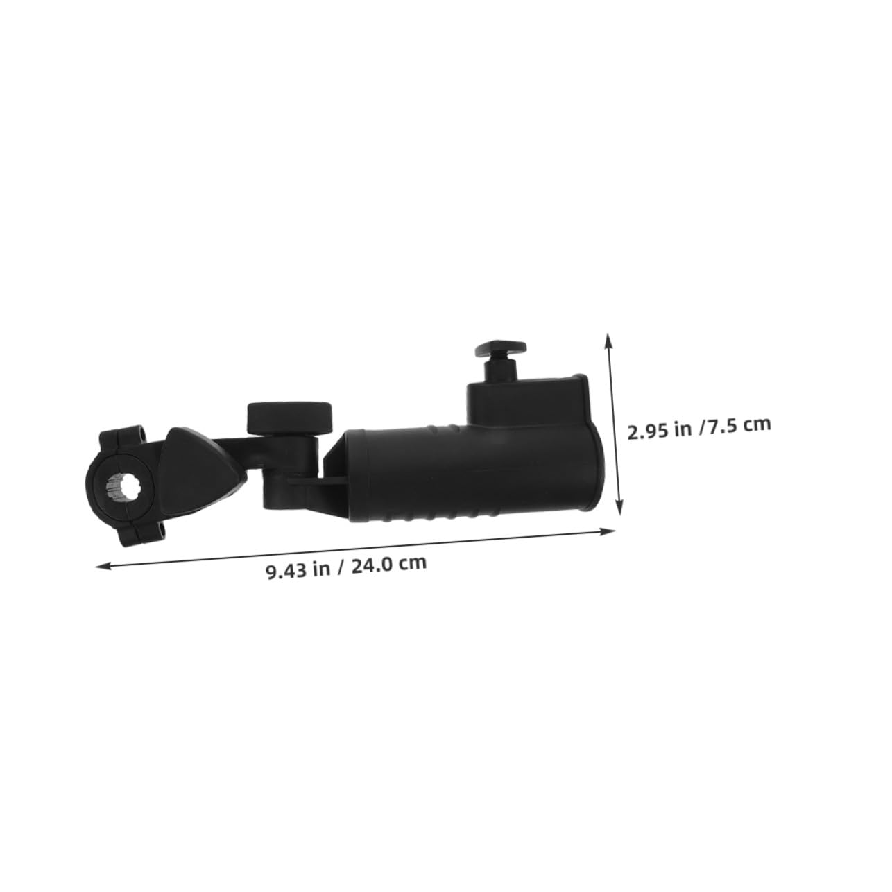 HANABASS 2 Piezas Soporte Ajustable para Paraguas de Golf Abrazadera para Carritos Cochecitos Sillas de Ruedas y Bicicletas Resistente al Viento y Fácil Instalación Accesorio Práctico para