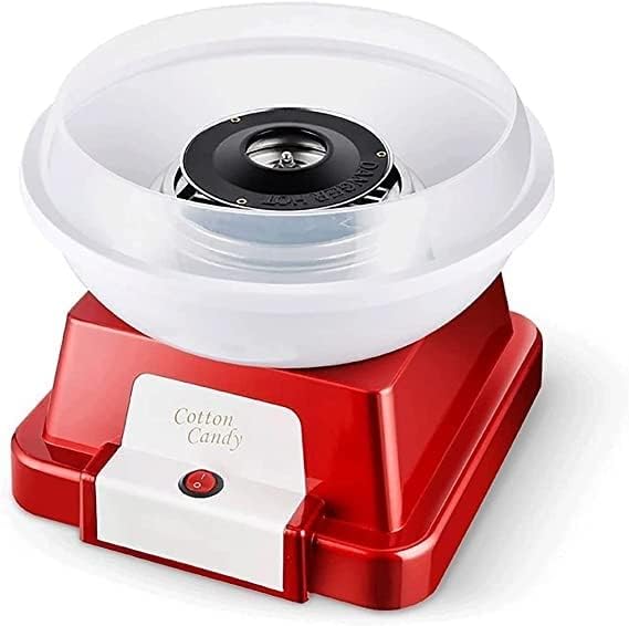 Nostalgia Retro Hard & Sugar Free Cotton Candy Maker,Children's Day, Christmas Day and Wedding， red