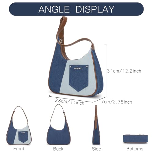 BESMART Denim Crossbody Bag Quilted Shoulder Bags for Women4