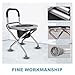 YIFAIIX Outdoor Toilet for Camping, Porta Potty for Adults with Bedpan, Emergency Toilet, Folding Toilet for Bedroom, Bathroom, Outdoor, Camping