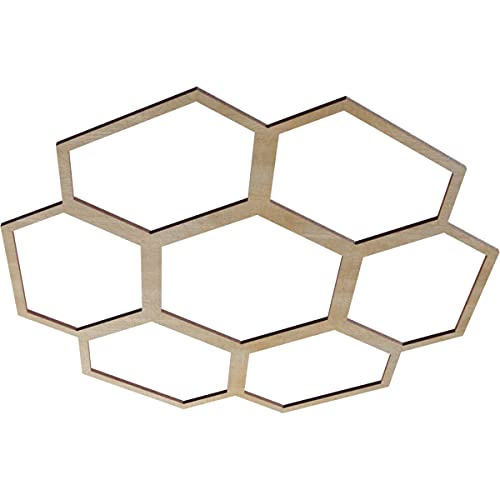 Image of Ekena Millwork 26 inchOD x 9 1 /8 inchID x 3 /8 inchT Florin Wood Fretwork Pierced Ceiling Medallion, Birch