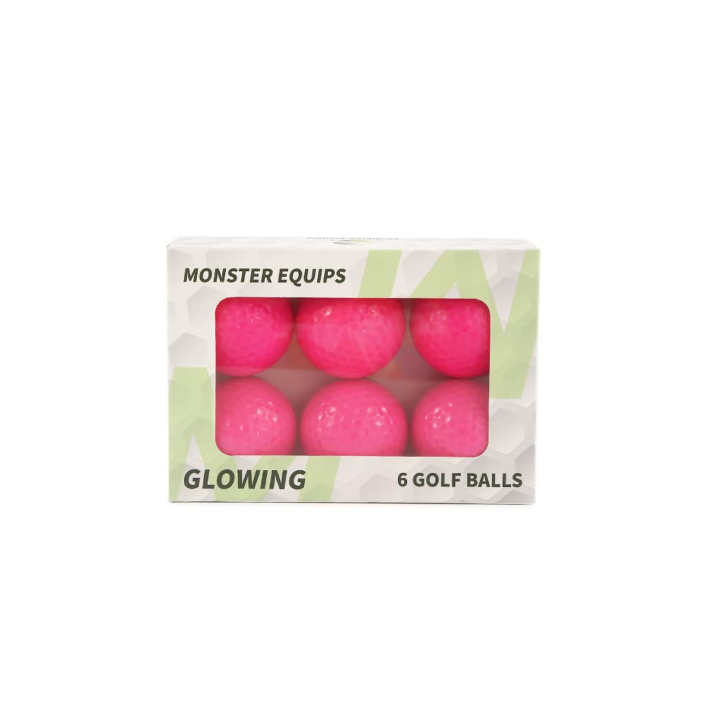 Monster Equips Supersoft Colored Maximum Distance Tour Golf Balls (Pink)