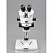 AmScope SM-1BSX-64S Professional Binocular Stereo Zoom Microscope, WH10x Eyepieces, 3.5X-45X Magnification, 0.7X-4.5X Zoom Objective, 64-Bulb LED Ring Light, Pillar Stand, Includes 0.5x Barlow Lens