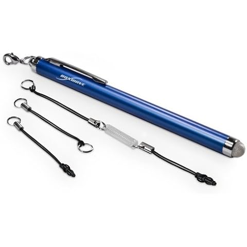 BoxWave Stylus Pen Compatible with iPad (2nd Gen 2011) - Capacitive Stylus, Fiber Tip Capacitive Stylus Pen - Lunar Blue Cover