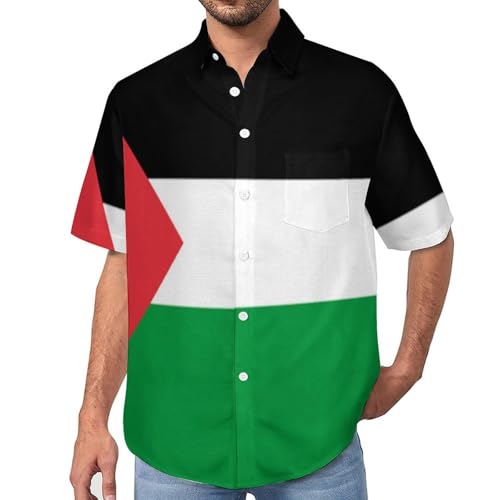 Chemise homme imprimé Palestine idéale pour vos sorties et terrasses de printemps