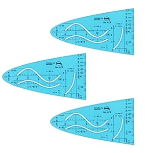 KUM AZ Parabelschablone 366 ACR, 3 Stück