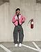 heyheyshine 2 Piece Oversized Pullover Sweatshirt Y2K Graphic Print Hooded Sweatshirt Loose Sweatpants 2000s Streetwear (Sweatshirt,L,Large)
