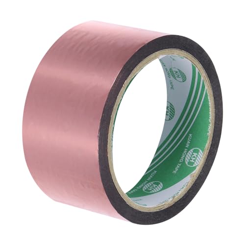 MECCANIXITY Rose Red Metalized Tape 1.2 Inch x 55 Yards Decor Tape for Detailing Accent Wall, Graphic Arts