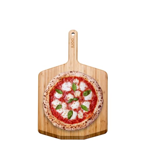 Ooni 12” Bamboo Pizza Peel – Lightweight and Elegant Pizza Paddle and Serving Board – Essential Ooni Outdoor Pizza Oven Accessories