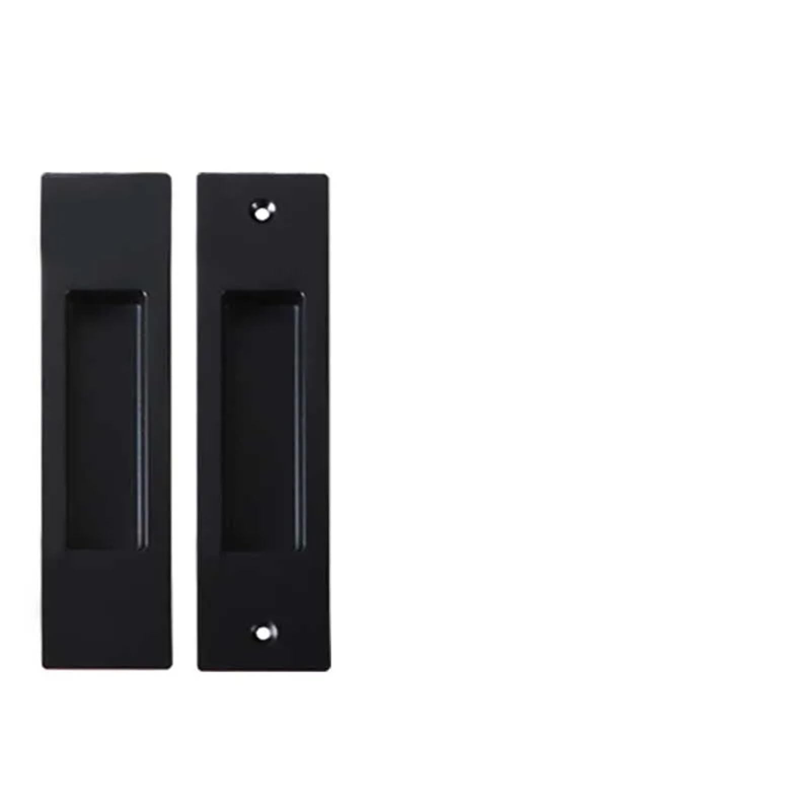 Mohuied Dumb Black Recessed Handle Top Knorr Door Handle Interior Invisible Zinc Alloy Sliding Modern Gold Embedded(Dumb Black)