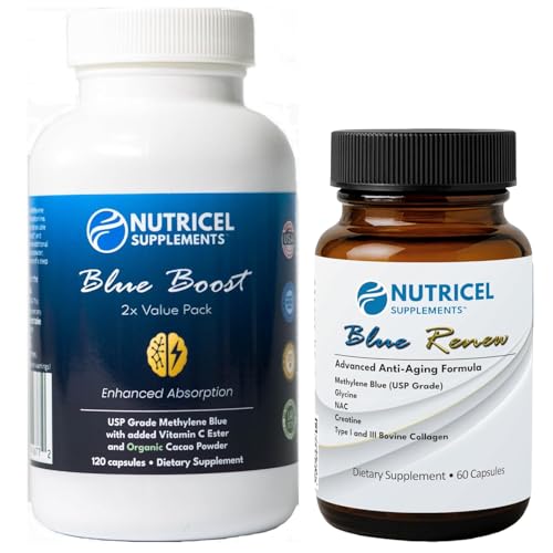 Nutricel Supplements Blue Boost 120 and Blue Renew