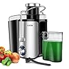 Juicer Machines with 1000W Motor, GDOR Extra Wide 3β Feed Chute Juicer, Juice Extractor for Whole Fruits and Vegetables, Easy to Clean Juice Maker, Centrifugal Juicer, BPA-Free, Anti-Drip, Silver Juicer Machines with 1000W Motor, GDOR Extra Wide 3β Feed Chute Juicer, Juice Extractor for Whole Fruits and Vegetables, Easy to Clean Juice Maker, Centrifugal Juicer, BPA-Free, Anti-Drip, Silver