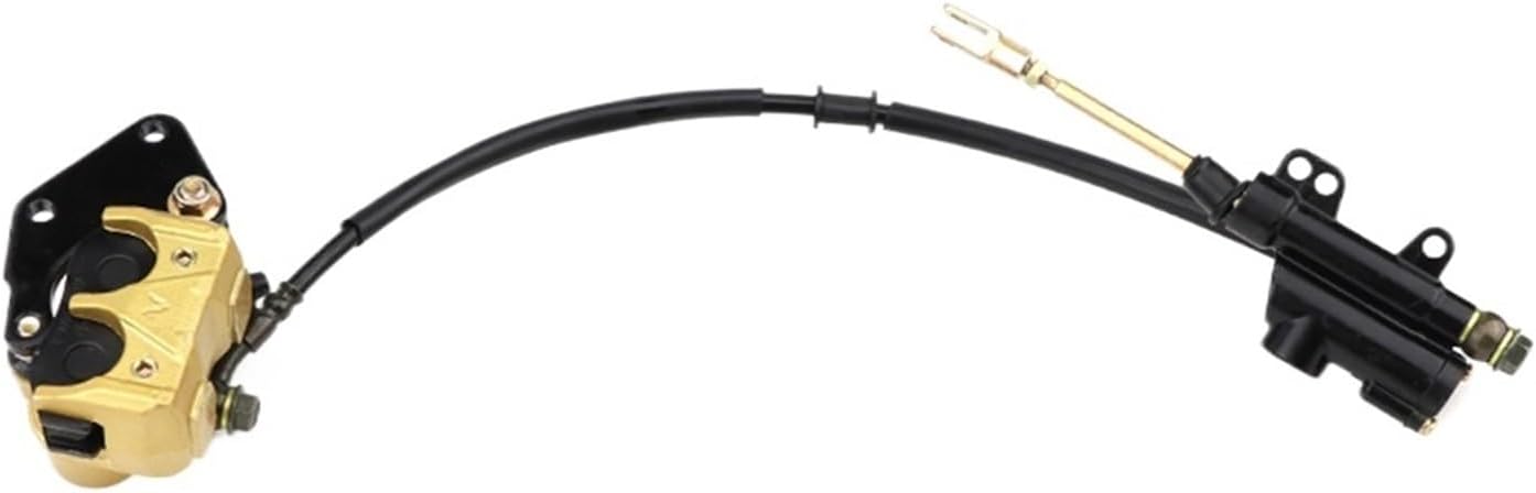 Compatible with 50cc 70cc 90cc 110cc 125cc ATV Kart Off-Road Rear Disc Brake Master Cylinder Caliper Assembly