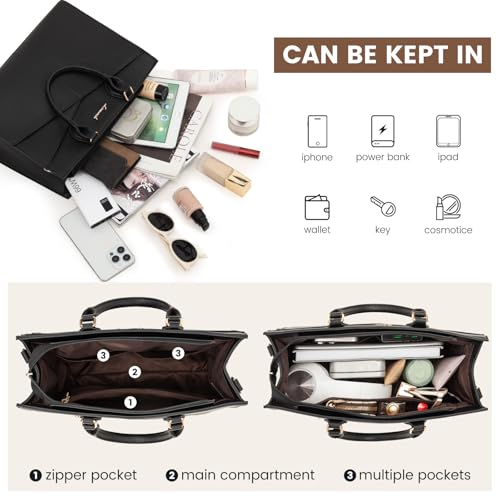 Bolso LOVEVOOK para mujer Satchel Tote bandolera miniatura 5