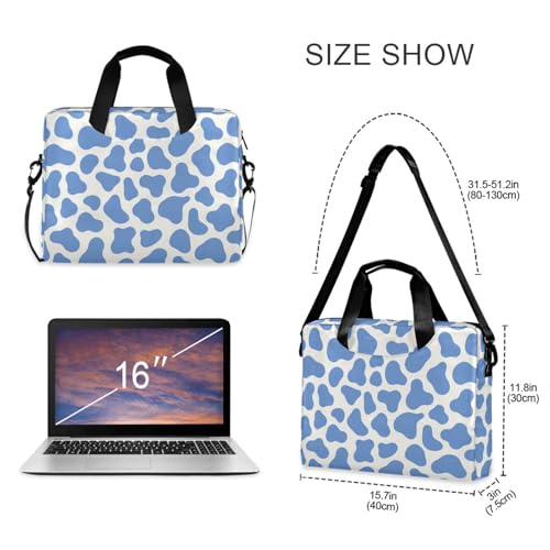 Bolso para laptop con cremallera 15.6 pulgadas azul miniatura 5