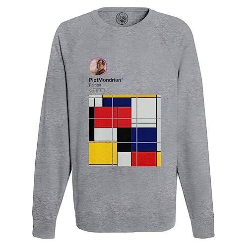 Sweat shirt Piet Mondrian peintre pour homme pull imprimé peinture artiste moderne