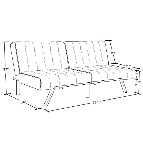Dhp 2007009 Emily 71 Inch Futon Sofa Bed thumb #8
